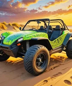 Green Dune Buggy Diamond Painting