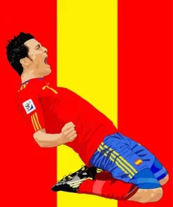 Illustration David Villa Diamond Painting