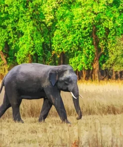 Indian Elephant Diamond Painting