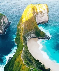 Indonesia Paluang Cliff Diamond Painting