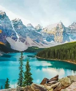 Morning Lake Canada Diamond Painting