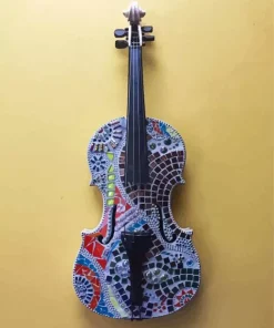 Mosaic Violin Diamond Painting