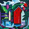 Motive Of Space By Oscar Bluemner Diamond Painting