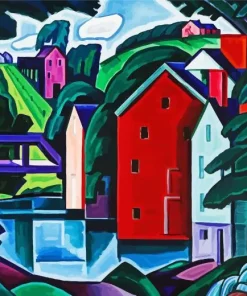 Motive Of Space By Oscar Bluemner Diamond Painting