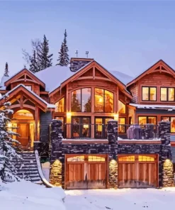 Mountain House Diamond Painting