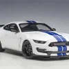 Mustang White And Blue Diamond Painting