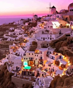 Night In Greece Diamond Painting