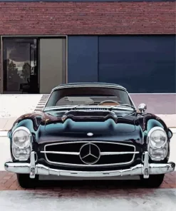 Old Black Benz Diamond Painting