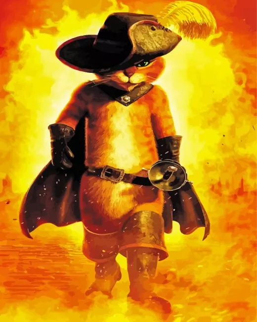 orange pirate cat Diamond Paintings Orange Pirate Cat Diamond Painting