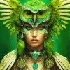 Owl Woman Diamond Painting