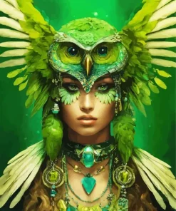 Owl Woman Diamond Painting
