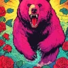 Pink Bear Diamond Painting