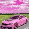 Pink Car Diamond Painting