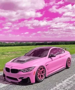 Pink Car Diamond Painting
