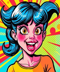 Pop Art Girl Diamond Painting