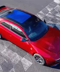 Red Charger Daytona Diamond Painting