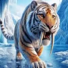 Saber Tooth Tiger Diamond Painting