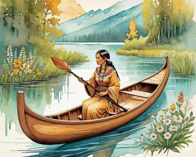 sacagawea art Diamond Paintings Sacagawea Art Diamond Painting