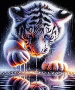 Sad Tiger Diamond Painting