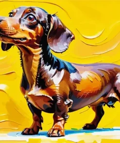 Sausage Dog Art Diamond Painting