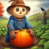 Scarecrow Autumn Art Diamond Painting