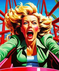 Scared Lady Art Diamond Painting