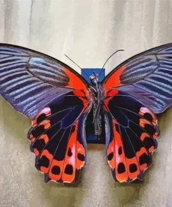 Scarlet Mormon Butterfly Diamond Painting
