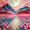 Scenery Cherry Blossom Art Diamond Painting