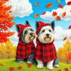 Scottie Dogs Art Diamond Painting