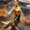 Shaolin Woman Diamond Painting