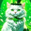 St Patricks Day Cat Diamond Painting
