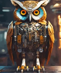 Steampunk Owl Diamond Painting