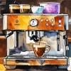 Vintage Coffee Machine Diamond Painting