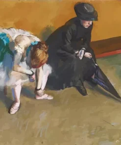 Waiting By Edgar Degas Diamond Painting