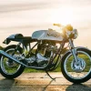 White Norton 750 Commando Diamond Painting