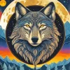Wolf Face Art Diamond Painting