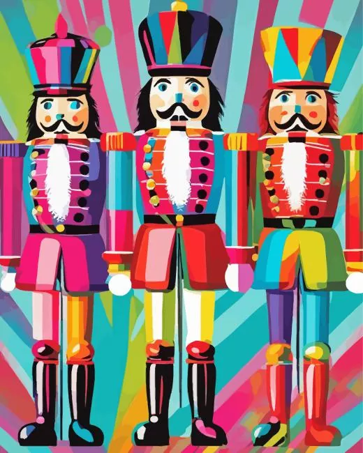 Colorful illustration christmas nutcracker Diamond Paintings Colorful Illustration Christmas Nutcracker Diamond Painting