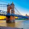 John A Roebling Suspension Bridge Cincinnati Diamond Painting
