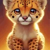 Kawaii Cheetah Diamond Painting