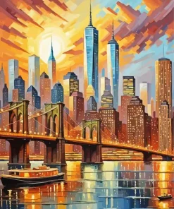 New York Skyline Art Diamond Painting