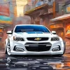 White Chevy Diamond Painting