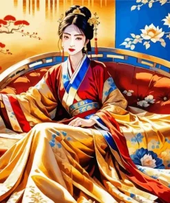 Ancient Chinese Girl Diamond Painting
