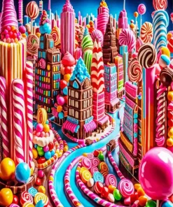 Candy City Diamond Painting