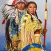 Cherokee Couple Art Diamond Painting