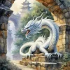 Chinese White Dragon Diamond Painting