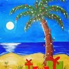 Christmas Palm Tree Art Diamond Painting