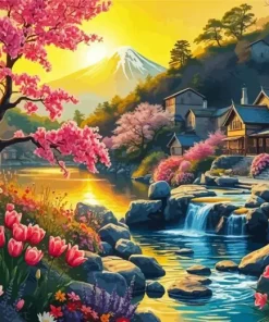 Cool Spring Landscape Diamond Painting