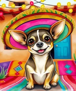 Mexican Chihuahua Diamond Painting