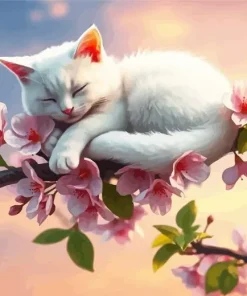 Sleeping Cat Diamond Painting