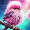 Small Pink Bird Art Diamond Painting